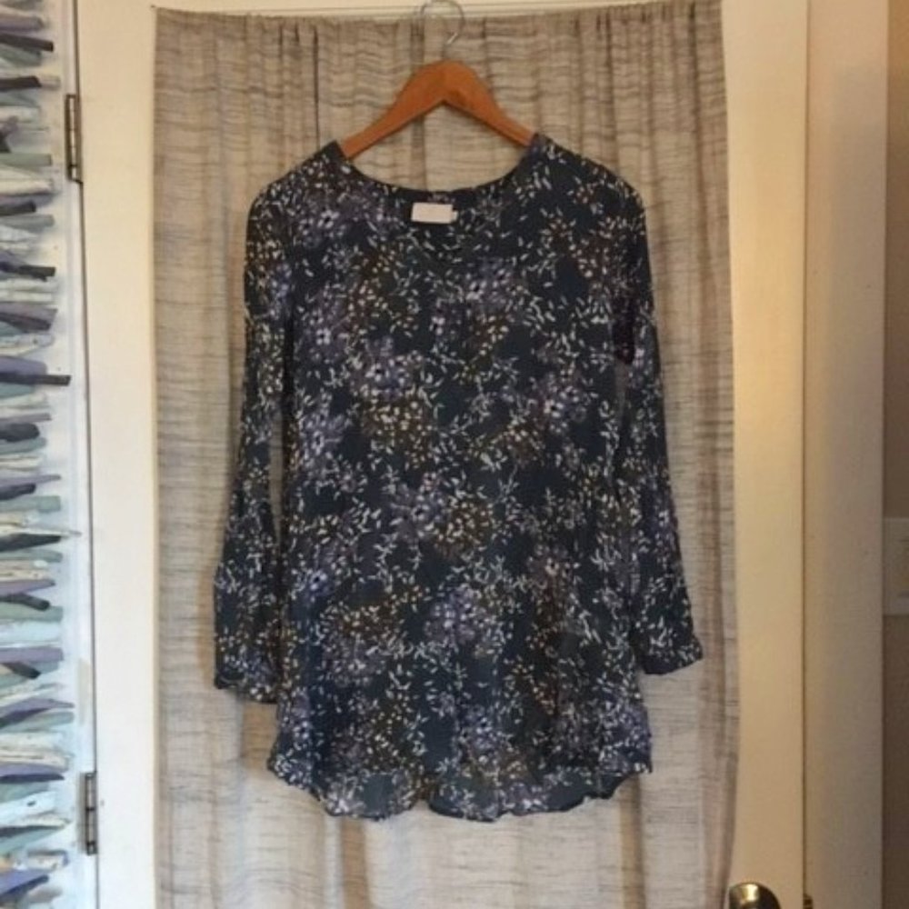 Kaffe Danish Design Anneli Floral Tunic Long Sleeve Peasant Top - Picture 5 of 13